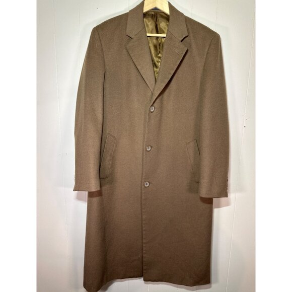 Adolfo Men's Wool and Cashmere Coat - Picture 1 of 10
